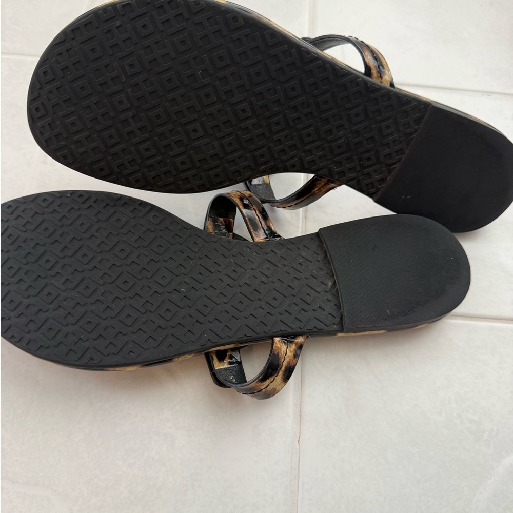 Tory Burch Miller Leopard Print Sandals - Picture 3 of 5